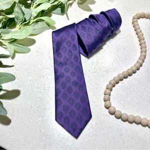 Christian DIOR purple peacock vibe Luxury tie